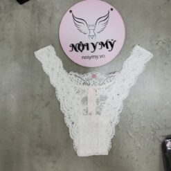 Quần lót Victoria Secret nửa mông lưng cao ren màu trắng 417745q9z