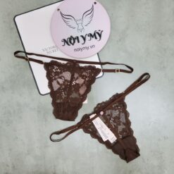 Quần lót Victoria Secret lọt khe dây điều chỉnh ren màu hồng đất 419827qky