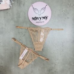 Quần lót Victoria Secret lọt khe dây điều chỉnh ren màu da 419827sh9