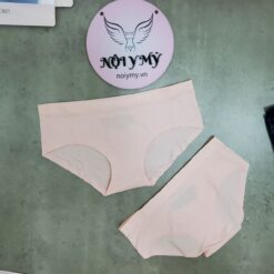 Quần lót Victoria’s Secret nguyên mông thun seamless màu hồng nhạt 415997