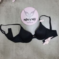 Áo lót Victoria Secret không nâng nguyên ngực mút mỏng thun lạnh màu đen 162845qb4