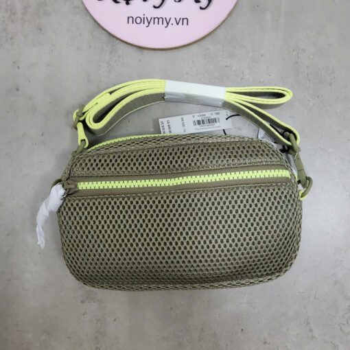 Túi VS thể thao khóa kéo Chất lưới, màu xanh rêu, size 20x12cm