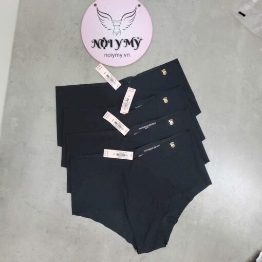 Quần lót Victoria Secret nửa mông thun lạnh không viền màu đen 177727