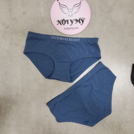 Quần lót Victoria’s Secret nguyên mông thun seamless màu xanh dương 27071169