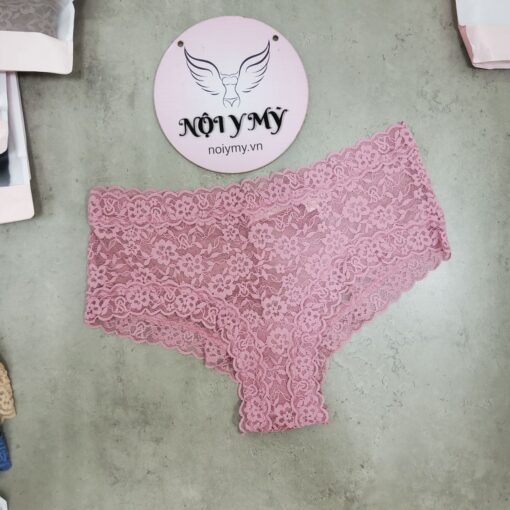 Quần lót Victoria’s Secret nửa mông ren màu hồng dâu 419058qh4