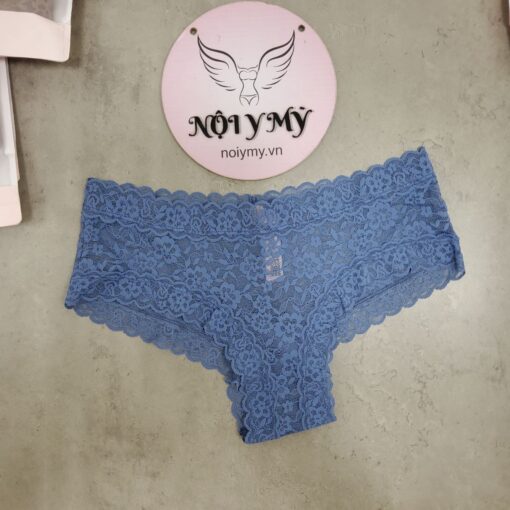 Quần lót Victoria’s Secret nửa mông ren màu xanh dương 419058qns
