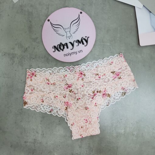 Quần lót Victoria’s Secret nửa mông ren màu cam hoa 419058spz