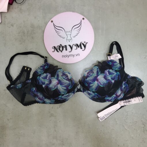 Áo lót Victoria Secret very sexy không nâng mút mỏng thun lạnh viền ren màu nâu 27134313