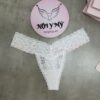 Quần lót Victoria Secret lọt khe ren màu trắng thêu chữ 428799qc6