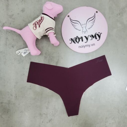 Quần lót Pink lọt khe thun lạnh không viền màu tím rượu 416223