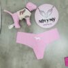 Quần lót Pink lọt khe lưng cao thun lạnh không viền màu hồng chú chó 416223