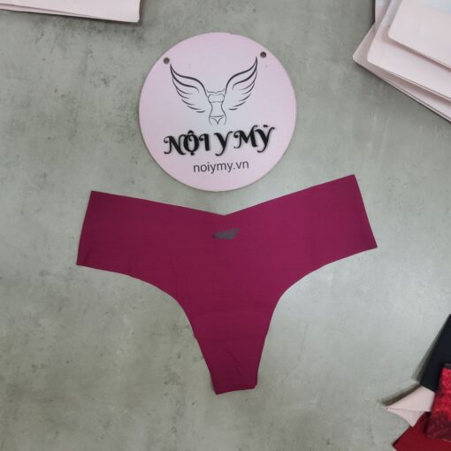 Quần lót Victoria Secret lọt khe không viền màu tím hồng hoạ tiết 424626