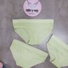 Quần lót Victoria’s Secret nguyên mông thun cotton lưng logo màu xanh lá nhạt 270651513xs