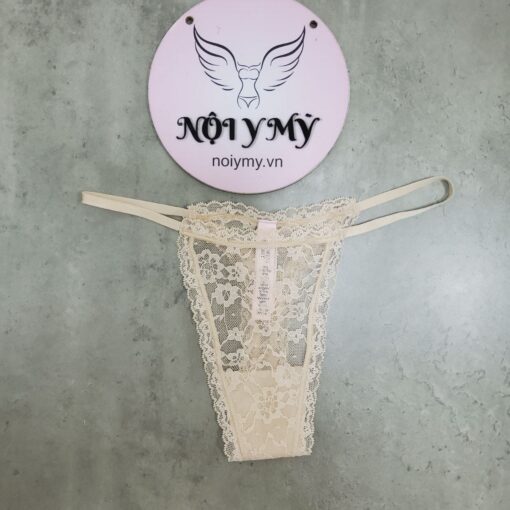 Quần lót Victoria Secret lọt khe ren lưng cao màu da nhạt 171852ser (Sao chép)