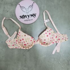 Áo lót Victoria Secret không nâng thun lạnh màu cam hoa 176547spq
