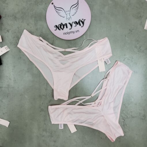 Quần lót Victoria Secret nửa mông phía sau đan dây màu hồng 26985270