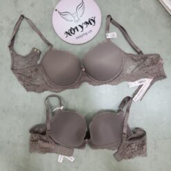 Áo lót Victoria Secret Dream Angels không nâng mút mỏng thun lạnh phối ren màu nâu 27127443