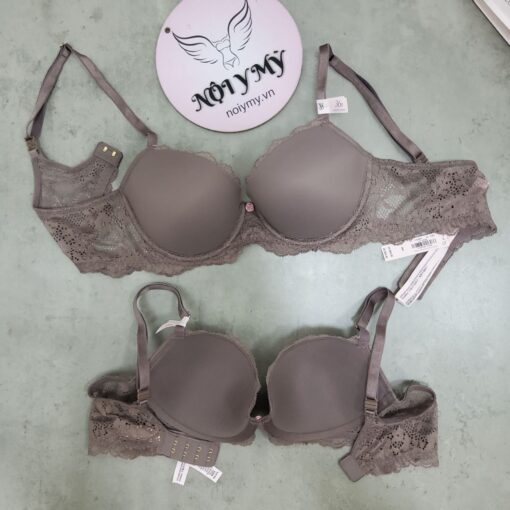 Áo lót Victoria Secret Dream Angels không nâng mút mỏng thun lạnh phối ren màu nâu 27127443
