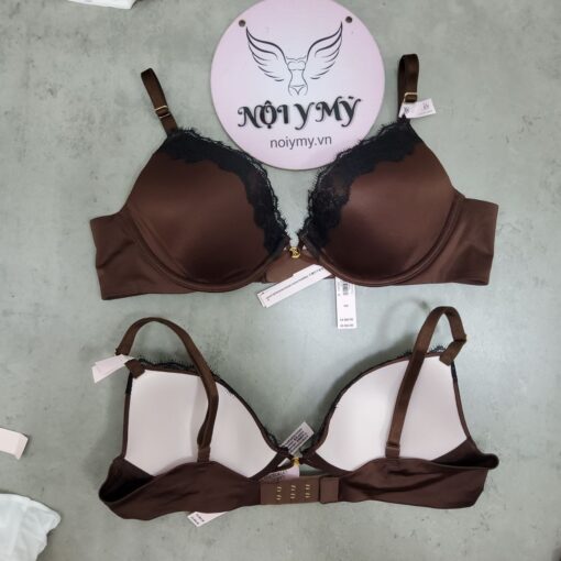 Áo lót Victoria Secret very sexy không nâng mút mỏng thun lạnh viền ren màu nâu 27134313 (Sao chép)
