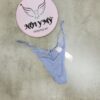 Quần lót Victoria Secret lọt khe dây thun cotton phối ren màu xanh biển 27153083