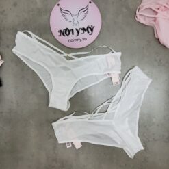 Quần lót Victoria Secret nửa mông phía sau đan dây màu trắng 415879qbf (Copy)