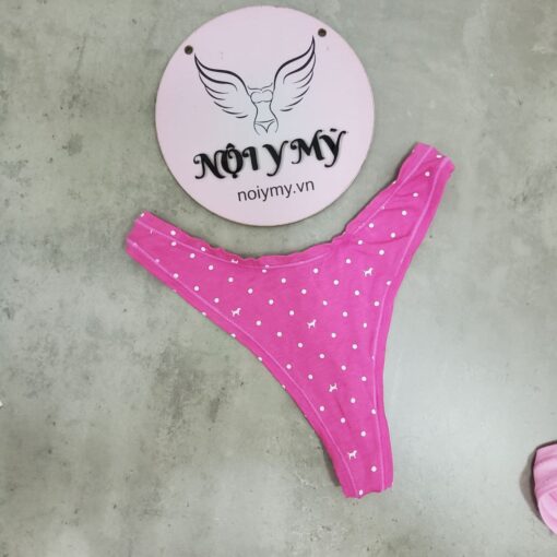 Quần lót Pink lọt khe thun cotton màu hồng hoạ tiết 416180sqa