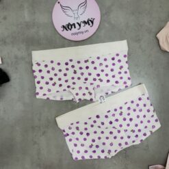 Quần lót Pink short cotton lưng logo màu trắng hoạ tiết 416213rf4