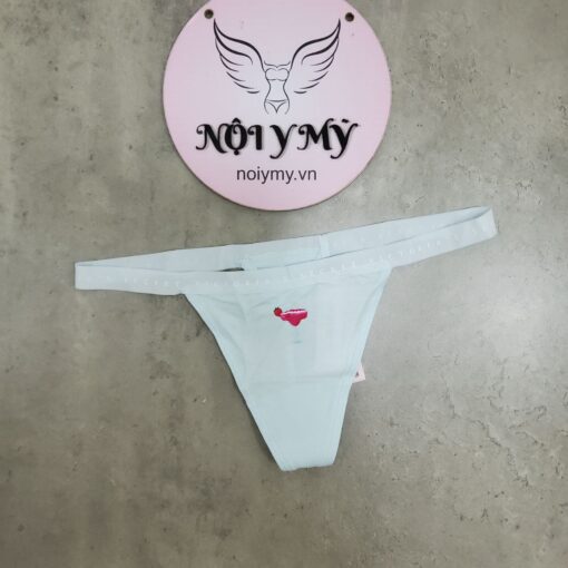 Quần lót Victoria Secret lọt khe dây thun cotton màu xanh biển hoạ tiết 418366qec (Copy)