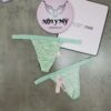 Quần lót Victoria Secret lọt khe dây thun cotton màu xanh ngọc loang màu 418366qfq