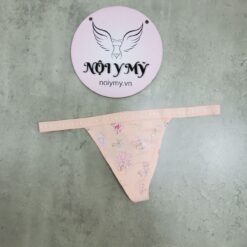 Quần lót Victoria Secret lọt khe dây thun cotton màu cam hoạ tiết 418366qjk (Sao chép)