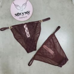 Quần lót Victoria Secret bikini ren lưới màu nâu 418817qbj
