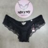 Quần lót Victoria Secret nửa mông thun lạnh phối ren màu đen 419375qb4