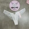 Quần lót Victoria Secret lọt khe thun lạnh phối ren màu xám 419376qd7