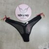 Quần lót Victoria Secret lọt khe ren lưới gắn chuông màu đen 420271spd