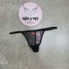Quần lót Victoria Secret lọt khe dây điều chỉnh ren lưới màu đen hoạ tiết 420374qb4