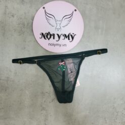 Quần lót Victoria Secret lọt khe dây điều chỉnh ren lưới màu xanh lá đậm 420374qct (Sao chép)