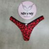 Quần lót Victoria Secret lọt khe thun lạnh màu đen tim đỏ 420839qcx