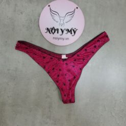 Quần lót Victoria Secret lọt khe thun lạnh màu hồng sen hoạ tiết 420839qt6 (Sao chép)