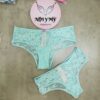 Quần lót Victoria’s Secret nửa mông ren màu xanh ngọc 422467qcz (Sao chép)