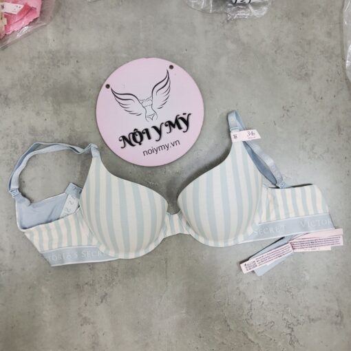 Áo lót Victoria Secret T-shirt thun cotton màu trắng chữ 417587qbf