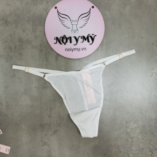 Quần lót Victoria Secret lọt khe dây điều chỉnh thun lạnh màu trắng 424075qbf