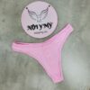 Quần lót Pink lọt khe thun gân cotton màu hồng 425312qas (Sao chép)