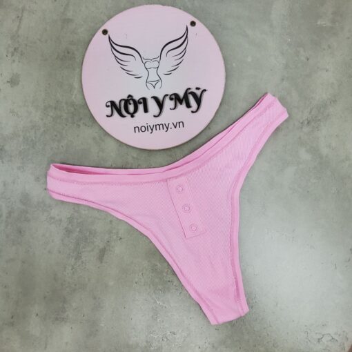 Quần lót Pink lọt khe thun gân cotton màu hồng 425312qas (Sao chép)
