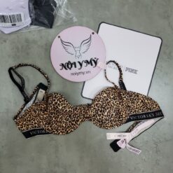 Áo lót Victoria Secret không nâng không mút thun cotton màu da beo 426083spa