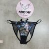 Quần lót Victoria Secret bikini ren lưới hở mông màu đen hoa 428882qca