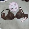 Áo lót Victoria Secret nguyên ngực không nâng mút mỏng thun lạnh màu nâu beo 162845qbt
