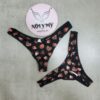 Quần lót Victoria Secret lọt khe thun lạnh màu đen hoạ tiết 420839qr2