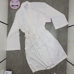 Áo choàng Victoria's Secret lụa màu trắng 154067q9z