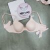 Áo lót Victoria Secret nguyên ngực không nâng mút mỏng thun lạnh màu hồng 162845qax