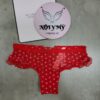 Quần lót Victoria Secret nửa mông ren lưới màu đỏ tim 238652qjt